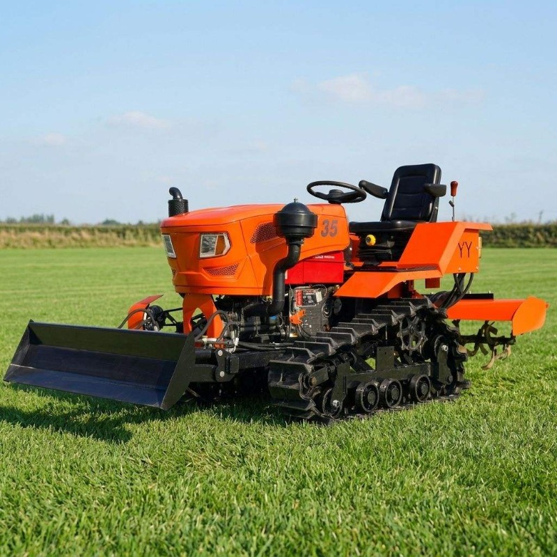 Agriculture Farming Equipments - Гусеничный полноприводный роторный культиватор 35 л.с.,